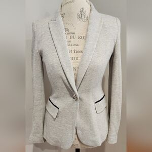 ZARA Elegant Light Gray Women's Blazer In Size M